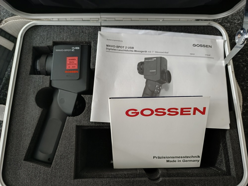 Gossen MAVO-SPOT 2 USB M508G Leuchtdichtemessgerät DEMO Gerät Kalibrierung 09-2024